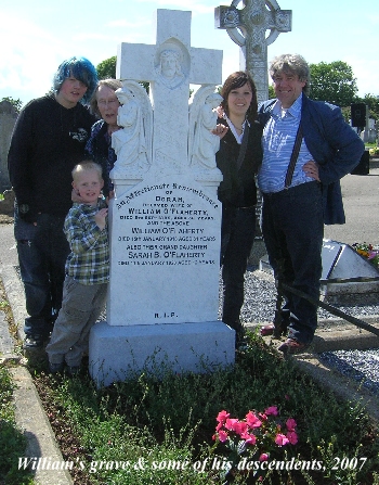 William's grave & some of his descendents
